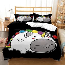 Cute Bubu Dudu Cartoon Bear Panda Duvet Cover Kawaii Bedding Sets Soft Quilt Cover and Pillowcases Single/Double/Queen/King Kids