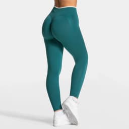 Women Solid Color Seamless Leggings White Edge Waist Tight High Waist Hip Lifting Yoga pants 2026New