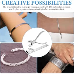 Metal Bracelet Bending Tool Durable Jewelry Making Supplies for Crafting and Shaping Convenient and Fast Bracelet Helper for Smo