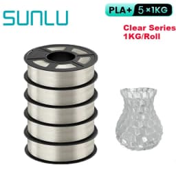 SUNLU 5KG PLA Plus/Clear/AntiString Filament 1.75mm 1kg Spool (2.2lbs) Neatly Wound Filament Fit Most FDM Printer