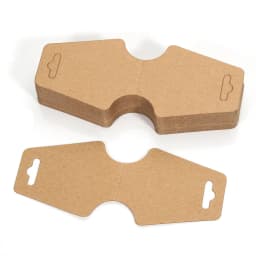 50pcs Black Coffee White Kraft Paper Cards For DIY Jewelry Necklace Earrings Bracelet Display Cards Wholesale