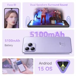 [Shipping From Poland] Cubot P90 Smartphone 5100mAh Android 15 24(12+12)GB + 256GB 6.88" 120Hz 64MP Mobile Phone NFC Fingerprint