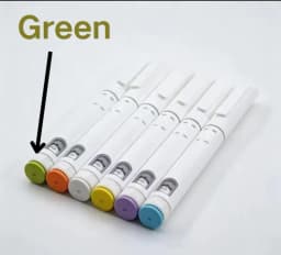 Portable 5Pcs Insulin Syringe Pen Set Disposable Adjustable 60U Insulin Injector Pen Precise Dosing Device