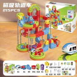 Brand-New Sell Well Anti-Gravity Magnetic Attraction Track Train Changeable Magnetic Magic Rail Car Electric Train Toy