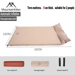 Outdoor Camping Self-Inflating Air Mattress Egg Crate Foam Sleeping Pad Moisture-Proof Floor Mat for Wild Tent Hiking