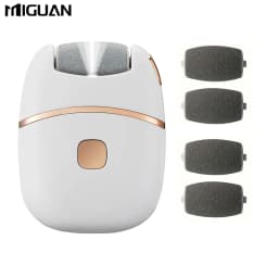 White Foot Grinding Machine, USB Charging, Easy to Carry and Use, Remove Dead Skin and Calluses from Feet