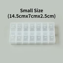 New Weekly Portable Travel Pill Cases Box 7 Days Organizer 14 Grids Pills Container Storage Tablets Vitamins Medicine Fish Oils