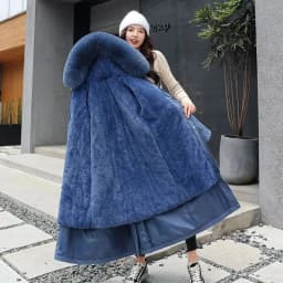 2025 Winter Jacket Women Parkas Thick Warm Fur Lining Long Parka Female Windbreakers Hooded Padded Coat Distachable Outwear 6XL