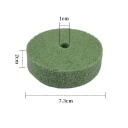 75mm Diameter 3-Inch Non-Woven Polishing Wheel Nylon Fiber Wheel for Small Bench Mill Grinding Machine Rotary Tool