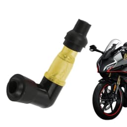 90 Degree Flashing Spark Plug Cap Motocross 90 Degree Spark Plug Resistor Cover Motorcycle Flash Spark Plug Boot Cap Cover For
