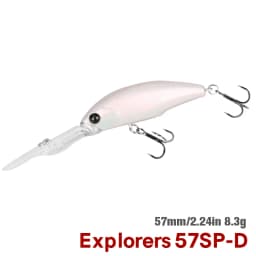 TSURINOYA Dive 2-4m Suspending Minnow 57mm 8.3g EXPLORERS 57SP Long Casting Pike Bass Fishing Lure Artificial Hard Bait Jerkbait