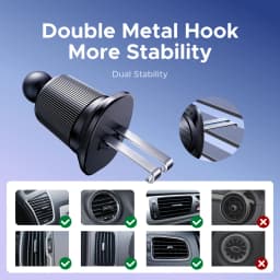 UGREEN Car Phone Holder Magnetic 360° Rotation For Magsafe iPhone 16 15 14 Pro Max Samsung S25 Ultra Xiaomi Air Vent Car Mount