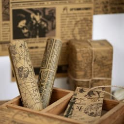 10 Pcs Large Size Junk Journal Paper Retro Map Material for DIY Scrapbooking Collage Album Week Diary Decoration Background