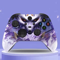 eXtremeRate Custom Pattern Part Faceplate, Soft Touch Grip Front Housing Shell Case for Xbox Series X/S (Xbox Core) Controller