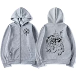 Anime Jojo Bizarre Adventure Zipper Hoodies Drop Dio Over Heaven Manga Zip Up Sweatshirts Men Women Fashion Casual Pullover Coat