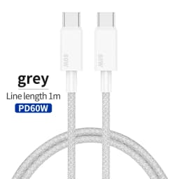 65W Flat GaN USB C Charger Dual-port Fast Wall Charger Compact Power Adapter With Foldable Plug For Mobile Phone