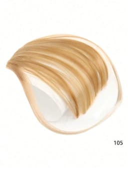 Thin Blunt Bangs Clip-On Synthetic Hair Extension Natural Looking Instant Hairstyle Quick Style Hairpiece Daily & Party