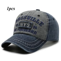 European and American Washed Denim Made Old Curved Brim Cap Alphabet Embroidered Baseball Capoutdoor Sunshade Sun Protection Hat