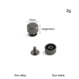 20/50/100PCS 8-15mm Metal Screwback Rivet Studs For Leather Craft Luggage Handbag Purse Bottom Protective Feet Nails Accessories