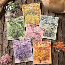 JIANWU Vintage Tree Landscape Material Collage Scrapbooking PET Sticker Creative DIY Journal Stationery