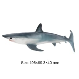 Toymany Simulation Blacktip Reef Shark Ocean Animal Model Toy Mini Figures Dolls Action Figurines Toys for Children Gift