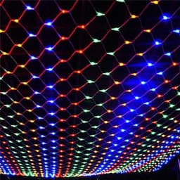LED Net Mesh Light 110V 220V Curtain String Lights Fairy Lamp Christmas Wedding Party Holiday Outdoor Decor Lighting 3x2M 6x4M