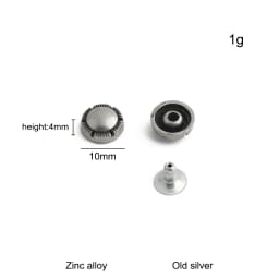 20/50/100PCS Old silver Flower/Round Conchos Screw Back Rivets For Bags Belt DIY Doll Clothes Sewing Riveting Button Accessories