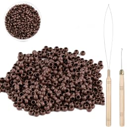 1000PCS Nano Rings Micro Links Nano Beads for Tip Hair Extensions Hair Beads&Invisible Professional Salons Extensions Tool