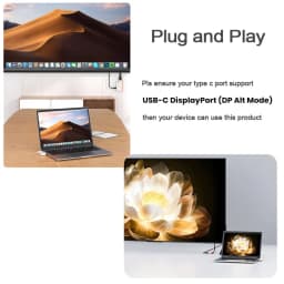 50m USB C HDMI Wireless Video Transmitter and Receiver Extender 1080P HDMI Type-C Wifi Display TV Stick Dongle Adapter PC to TV
