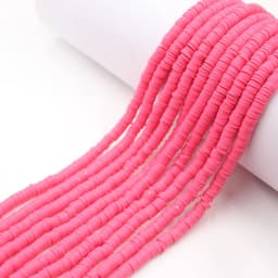 6mm 350pcs/lot Color Flat Round Polymer Clay Beads Loose Spacer Beads for Jewelry Making DIY Bracelet Necklace Earrings Design