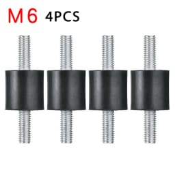 4 X Rubber Buffer Set Vibration Damper Silent Block Rubber Metal Buffer  Protects Against Vibration Interference M5 M6 M8
