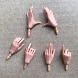 1/6 Doll Hands Feet Super White Beige Brown Doll Accessories 4 Gesture Doll Hands Decors For Female Dolls