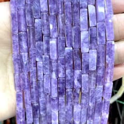 4*13MM Natural Stone Square Aventurine Tiger Eye Agates Crystal Jades Spacer Beads For Jewelry Making DIY Bracelet Accessories