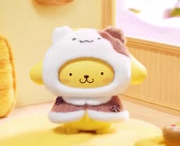 NEW Original Little Cape Series Blind Box Kuromi Kt Flocked Keychain Face Changing Fashion Toy Bag Charm Cute Christmas Gift