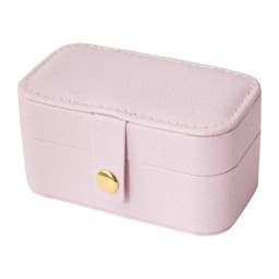 Cross-border Hot New Mini Small Pu Jewelry Box Travel Portable Earrings Ring Necklace Snap Jewelry Box