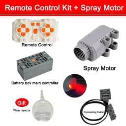 MOC Blue-tooth APP Remote Control Set - Rechargeable Battery Box Motor Set Speed Controller for PF Building Block Modifications