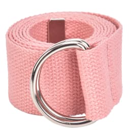 Unisex Casual Double D-Rings Nylon Canvas Stripes Buckle Waistband Outdoor Belts