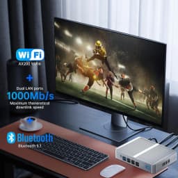 Topton M4 Fanless Silent Mini PC Intel N100 N95 Dual LAN 3x Storage 3x4K UHD Firewall NAS Office Industrial Computer Windows 11