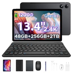 DOOGEE AORLYM P13 Pro Tablet 48GB+256GB Gemini AI 13.4" 2.4K 120Hz Display 12000mAh Large Battery UNISOC T7280 4G Dual SIM Widevine L1 Android 16 Smart Pad