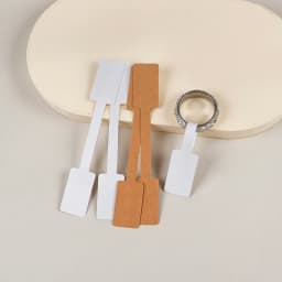 100/200pc Square Price Tag for Jewelry Blank Display Sticker Card Self Adhesive Necklace Bracelet Mix 8 Colors Label Packaging