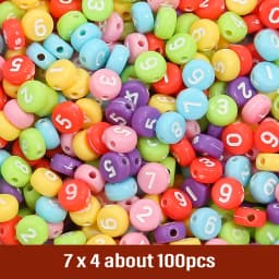 7mm Black White Mixed Letter Acrylic Beads Round Flat Alphabet Spacer Beads For Jewelry Making Handmade Diy Bracelet Necklace
