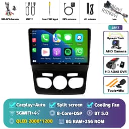 Android 16 Carplay DSP WIF+4G Car Radio GPS Multimedia Player For Citroen C4 C4L DS4 2013 2014 2015 2016 2017 Stereo 360 Camera