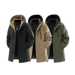 Winter Long Jacket Men Luxury Warm Padded Jacket Snow Waterproof Thick Hooded Windbreaker Outdoor Sports Mountaineering Couple