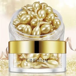 Placenta and Hyaluronic Acid Essence Capsules - Deeply Nourishes and Moisturizes the Skin, Revealing Youthful Skin, Suitable for Locking in Moisture on the Face and Neck - Easy to Carry, Use Anytime, Anywhere, Perfect for Travel