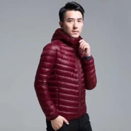 2024 New Arrivasl Men's Ultra Lightweight Packable Down Jacket Autumn Spring Winter Water and Wind-Resistant Breathable Coat