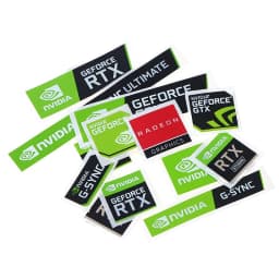 5pcs/lot NVIDIA GTX GEFORCE Sticker Label decal For LAPTOP Desktop computer