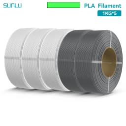 SUNLU 5KG PLA/PETG/ High Speed Matte PETG Filament 1.75mm 1KG Without Tray 3D Printer Filament for 3D Printer,Refll Filament