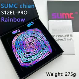 sumc 12 speed bike chain crescent chain road bike mountain bike chain 126 links ultra light bike chain for Shimano