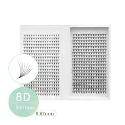 800/1600 Fans Premade Volume Lashes Fan Individual Sharp Pointy Base Premade Russian Volume Fans Eyelash Extension Makeup Tools