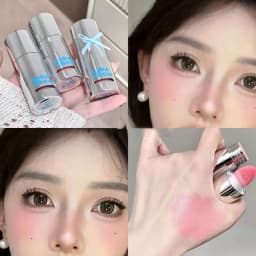 Velvet Liquid Blush Matte Sponge Head Blusher Natural Lasting Brighten facial Contour Blush Tint 스펀지 팁 블러셔 Korean Rouge Makeup